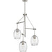Progress Lighting - P500160-009 - Three Light Pendant - Caisson - Brushed Nickel