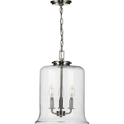 Progress Lighting - P500239-009 - Three Light Pendant - Winslett - Brushed Nickel
