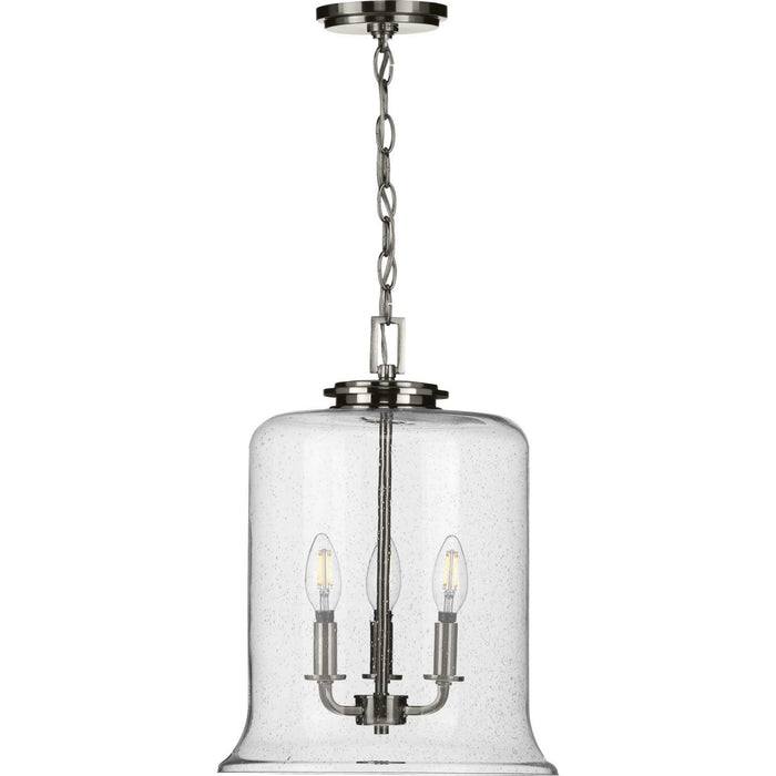 Progress Lighting - P500239-009 - Three Light Pendant - Winslett - Brushed Nickel