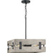 Progress Lighting - P500277-031 - Four Light Pendant - Hemsworth - Black