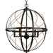 Progress Lighting - P500287-020 - Five Light Pendant - Brandywine - Antique Bronze