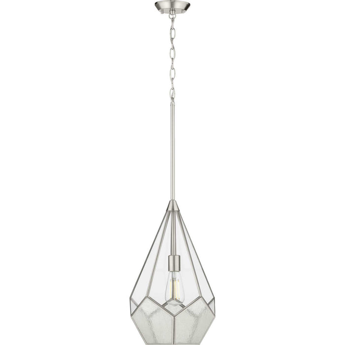 Progress Lighting - P5319-09 - One Light Pendant - Cinq - Brushed Nickel
