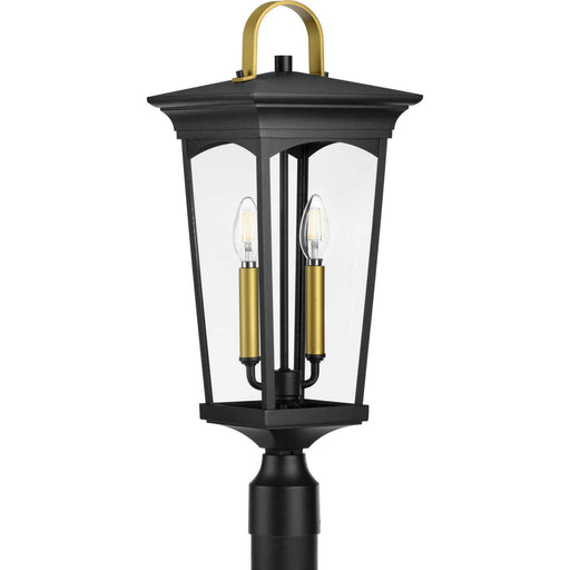 Chatsworth Two Light Post Lantern Black