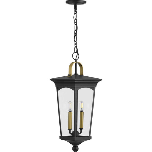 Chatsworth Two Light Hanging Lantern Black