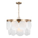 Visual Comfort Studio - 5102506-848 - Six Light Pendant - Mellita - Satin Brass