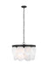 Visual Comfort Studio - 5102506EN-112 - Six Light Pendant - Mellita - Midnight Black