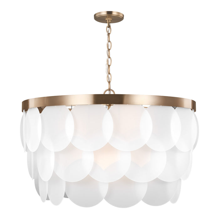 Visual Comfort Studio - 5202508-848 - Eight Light Pendant - Mellita - Satin Brass