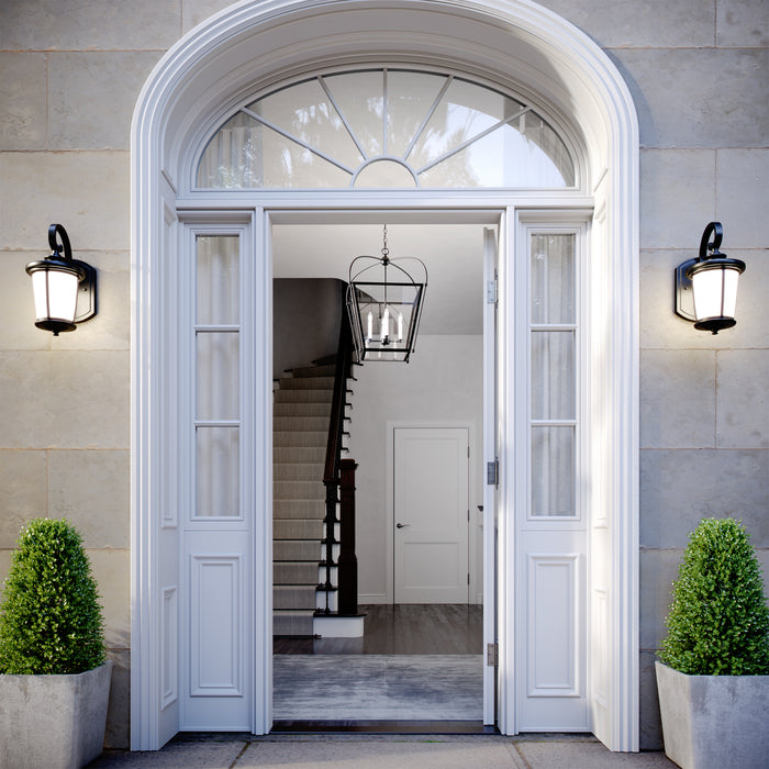 Generation Lighting - 8619301-12 - One Light Outdoor Wall Lantern - Eddington - Black