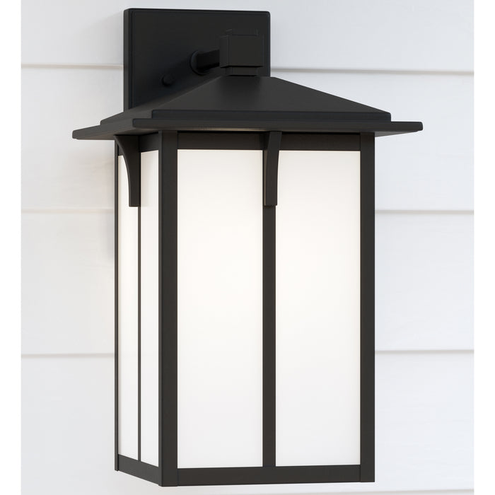Generation Lighting - 8652701-12 - One Light Outdoor Wall Lantern - Tomek - Black