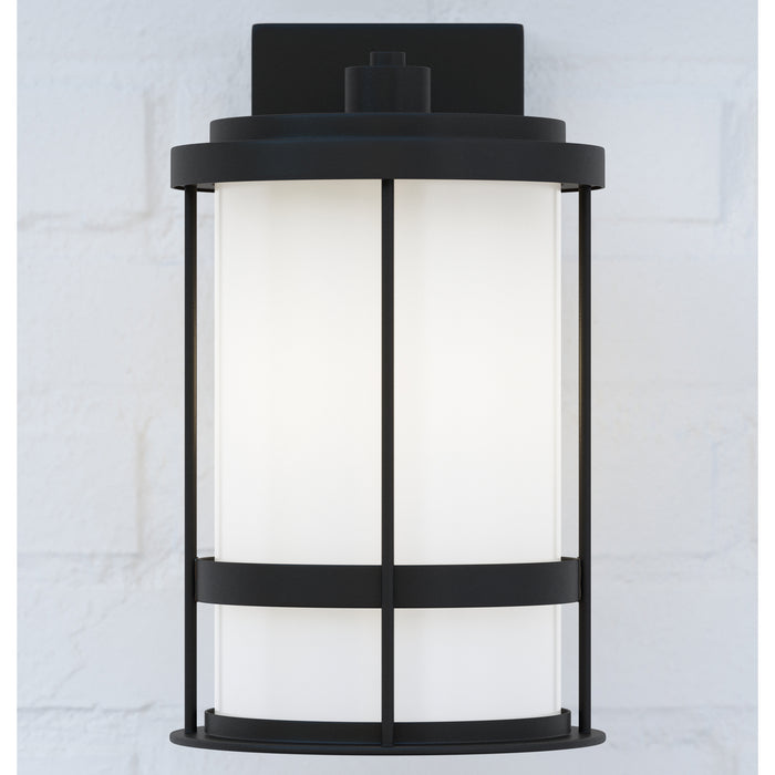 Generation Lighting - 8690901-12 - One Light Outdoor Wall Lantern - Wilburn - Black