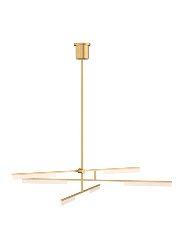 Klee LED Chandelier Natural Brass