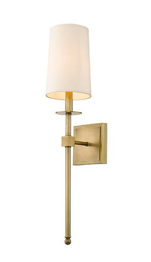 Camila One Light Wall Sconce Rubbed Brass