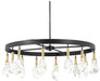 Metropolitan - N7869-678-L - LED Chandelier - Rare Elements - Sand Coal W/ Vintage Brass