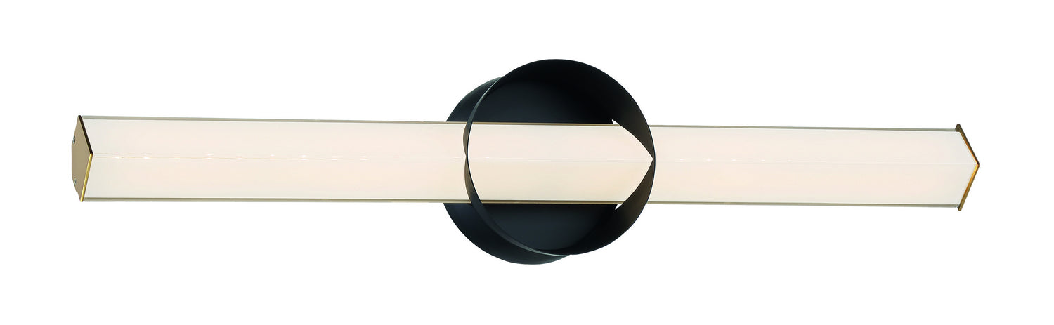 George Kovacs - P1543-688-L - LED Wall Sconce - Inner Circle - Coal And Honey Gold