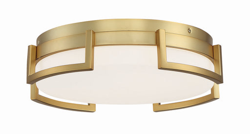 Bezel Set LED Flush Mount Honey Gold