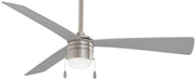 Minka Aire - F676L-BRS/SL - 44 Inch Ceiling Fan - Vital - Brilliant Silver