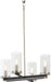 Minka-Lavery - 1054-691 - Four Light Pendant / Semi Flush - Cole's Crossing - Coal w/Brushed Nickel