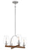 Minka-Lavery - 1064-699 - Four Light Convetible Chandelier / Semi Flush - Birnamwood - Koa Wood w/Pewter