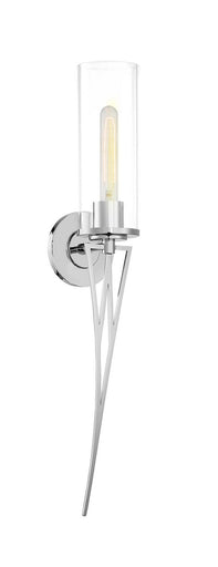 Regal Terrace One Light Wall Sconce Polished Nickel