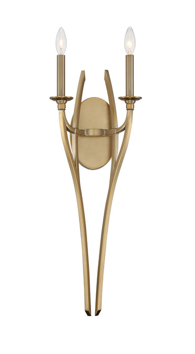 Minka-Lavery - 1092-740 - Two Light Wall Sconce - Covent Park - Honey Brushed Gold