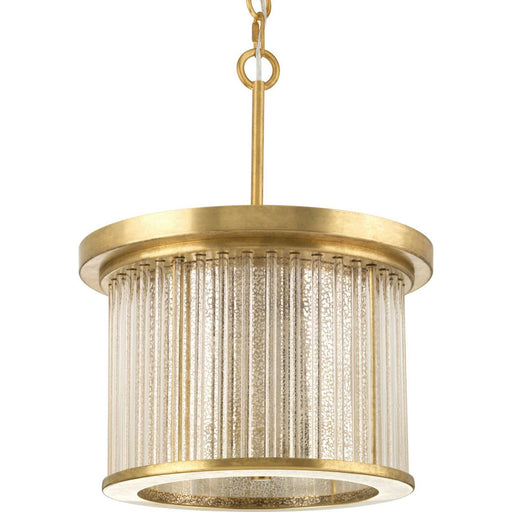 Point Dume-Sequit Point Three Light Semi Flush Mount Brushed Brass