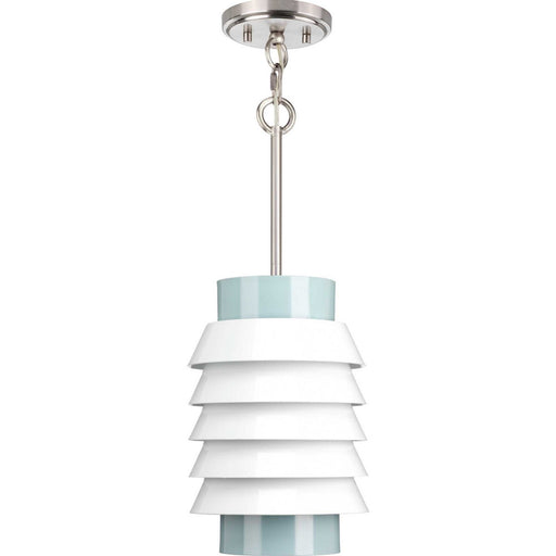 Point Dume-Onshore One Light Pendant Brushed Nickel