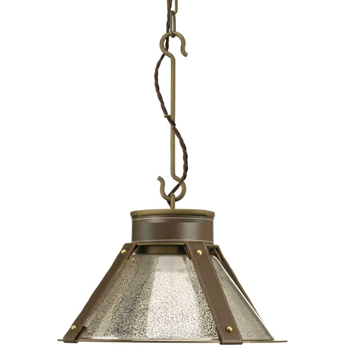 Progress Lighting - P500195-161 - One Light Pendant - Point Dume-Rockdance - Aged Brass