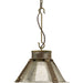 Progress Lighting - P500195-161 - One Light Pendant - Point Dume-Rockdance - Aged Brass