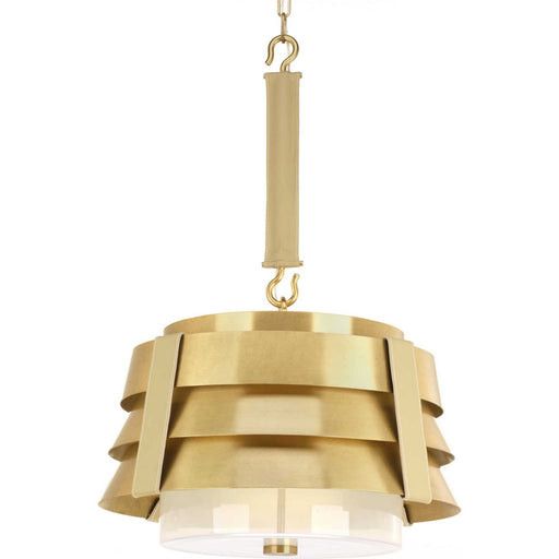 Point Dume-Sandbar Three Light Pendant Brushed Brass
