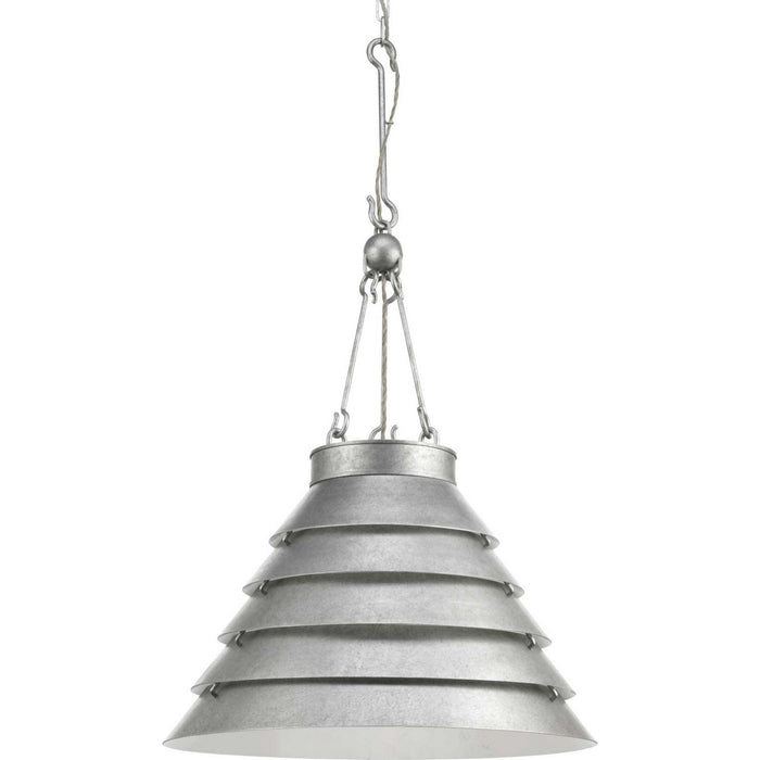 Progress Lighting - P500200-141 - Three Light Pendant - Point Dume-Surfrider - Galvanized