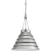 Progress Lighting - P500200-141 - Three Light Pendant - Point Dume-Surfrider - Galvanized