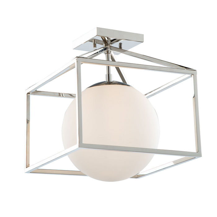Artcraft - SC13274PN - One Light Semi-Flush Mount - Eclipse - Polished Nickel