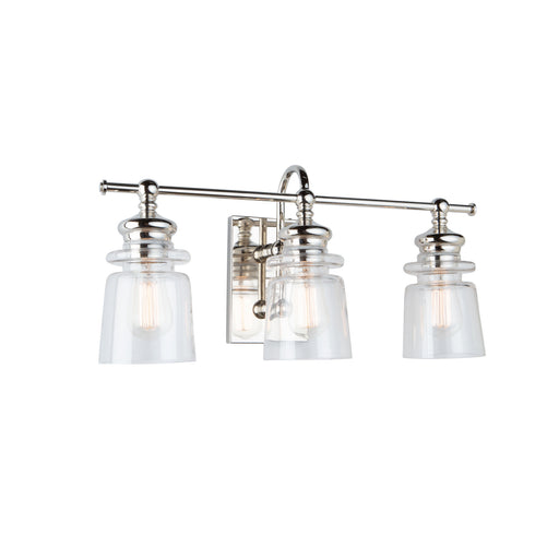Castara Three Light Wall Sconce Polished Nickel