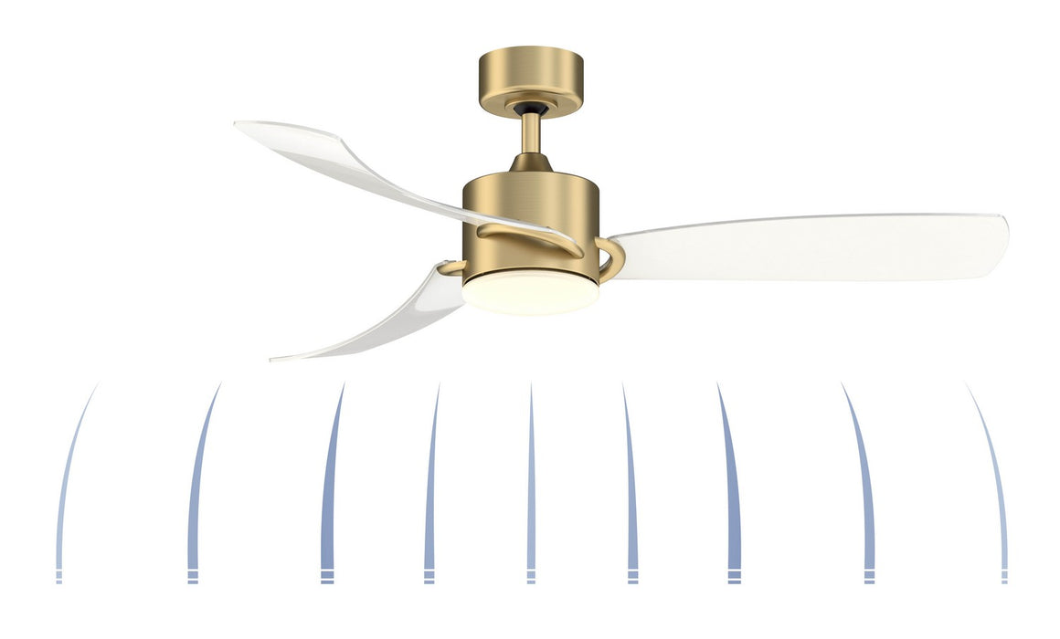 Fanimation - FP8511BS - 52 Inches Ceiling Fan - SculptAire - Brushed Satin Brass