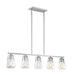 Nuvo Lighting - 60-7114 - Five Light Island Pendant - Skybridge - Brushed Nickel
