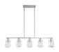 Nuvo Lighting - 60-7114 - Five Light Island Pendant - Skybridge - Brushed Nickel