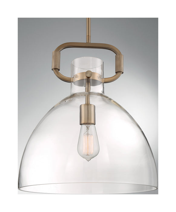 Nuvo Lighting - 60-7142 - One Light Pendant - Teresa - Burnished Brass