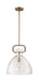 Nuvo Lighting - 60-7142 - One Light Pendant - Teresa - Burnished Brass