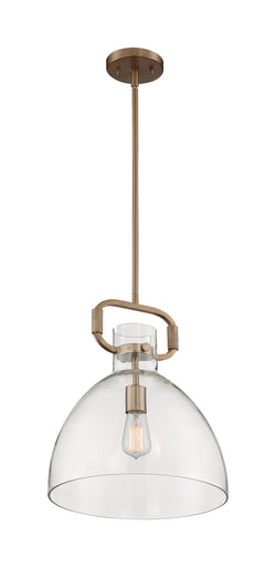 Teresa One Light Pendant Burnished Brass
