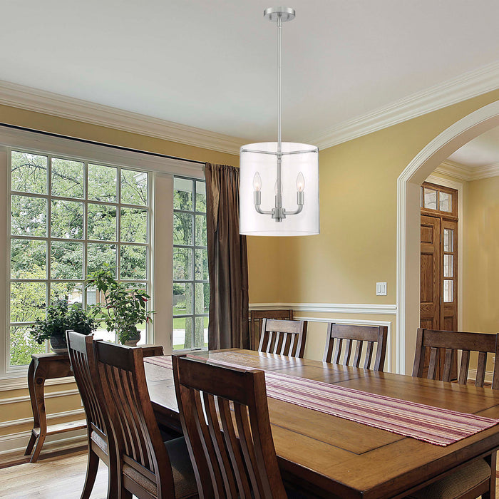 Nuvo Lighting - 60-7177 - Three Light Pendant - Sommerset - Brushed Nickel