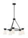 Nuvo Lighting - 60-7315 - Five Light Chandelier - Caleta - Black