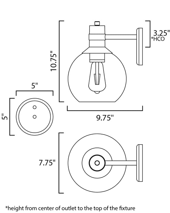 Cabin LED Outdoor Wall Sconce-Exterior-Maxim-Lighting Design Store