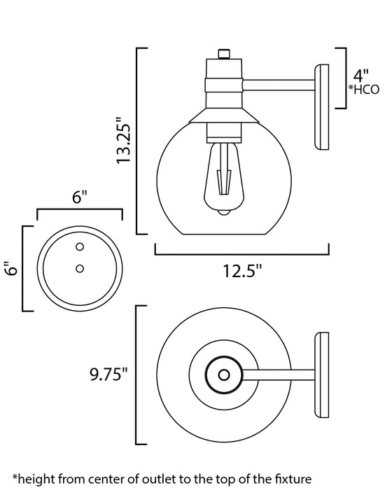 Cabin LED Outdoor Wall Sconce-Exterior-Maxim-Lighting Design Store