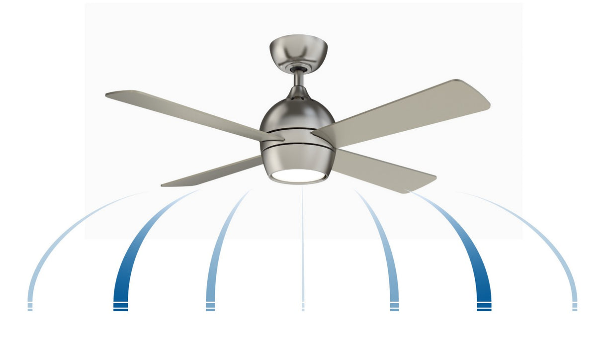Fanimation - FP7644BN - 44 Inches Ceiling Fan - Kwad 44 - Brushed Nickel