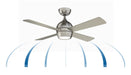 Fanimation - FP7644BN - 44 Inches Ceiling Fan - Kwad 44 - Brushed Nickel