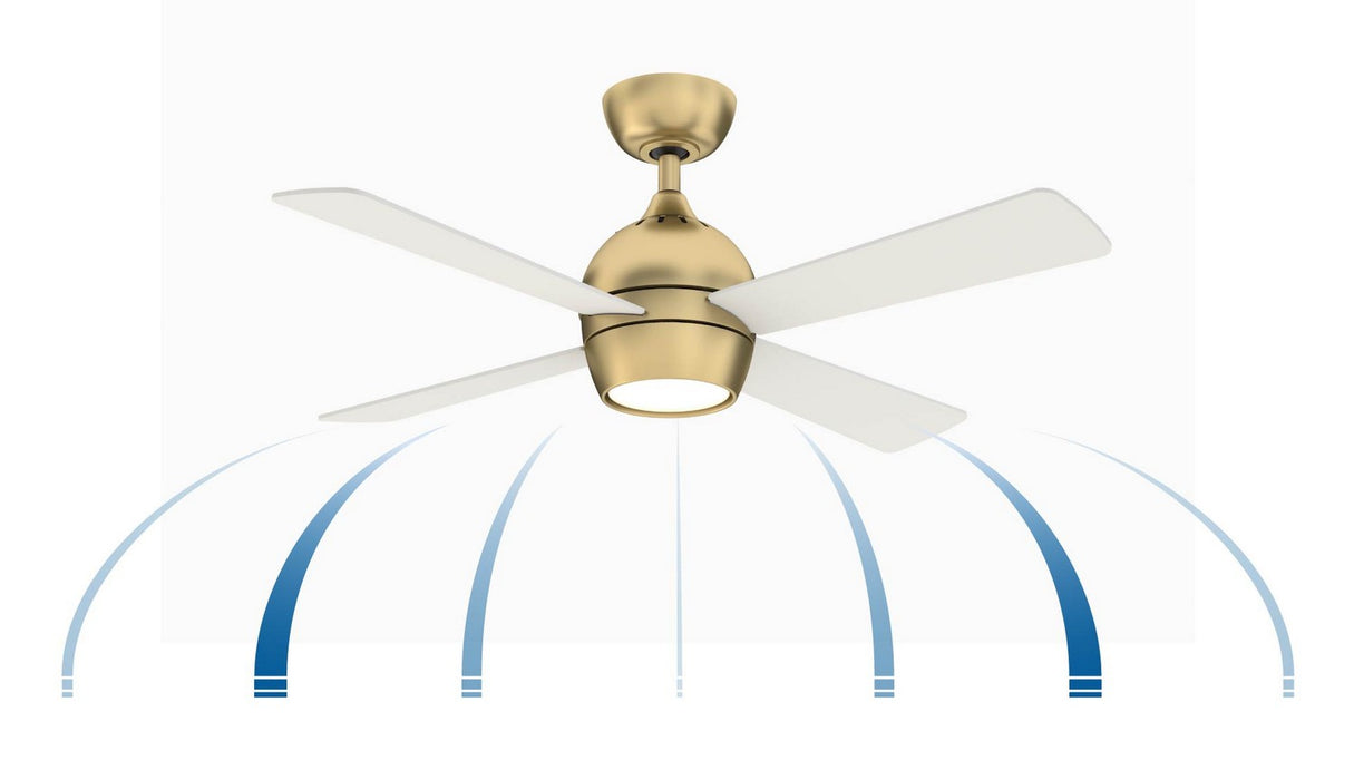 Fanimation - FP7644BS - 44 Inches Ceiling Fan - Kwad 44 - Brushed Satin Brass