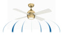 Fanimation - FP7644BS - 44 Inches Ceiling Fan - Kwad 44 - Brushed Satin Brass