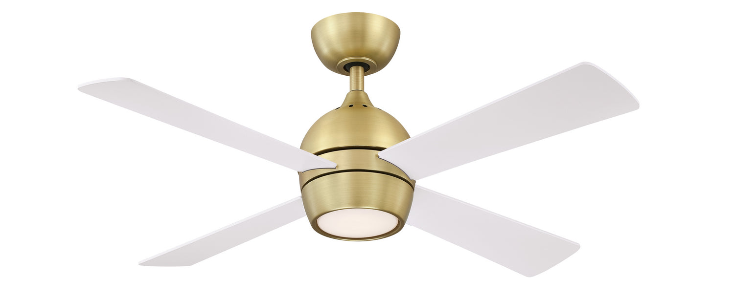 Fanimation - FP7644BS - 44 Inches Ceiling Fan - Kwad 44 - Brushed Satin Brass