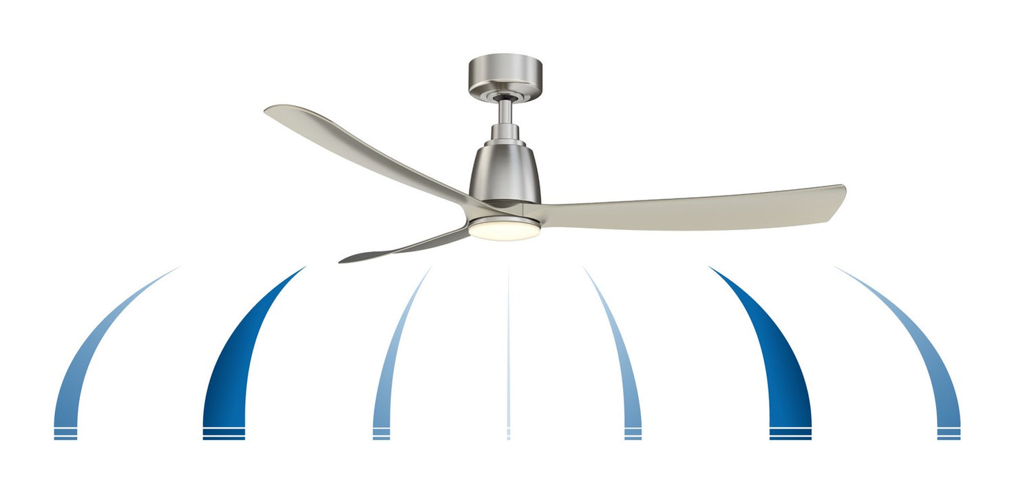 Fanimation - FPD8534BN - 52 Inches Ceiling Fan - Kute 52 - Brushed Nickel