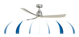 Fanimation - FPD8534BN - 52 Inches Ceiling Fan - Kute 52 - Brushed Nickel